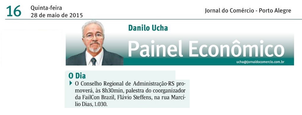 Co-organizador da FailCon Brazil palestra no CRA Recebe